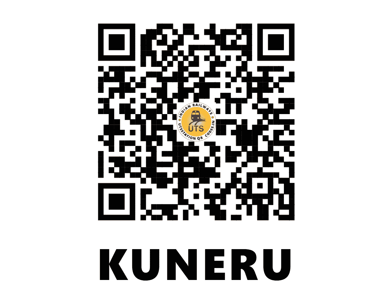 UTS QR Code for KUNERU - KNRT (EO - ANDHRA PRADESH)